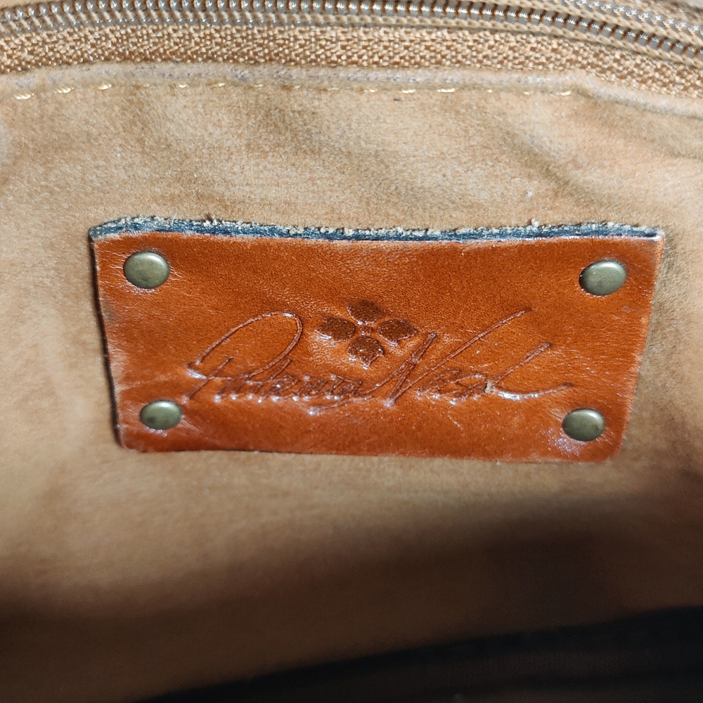 Patricia Nash Brown Leather Multi Pocket Crossbody Purse - Picture 9 of 16